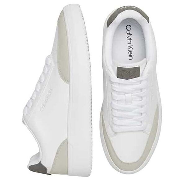Calvin Klein Men's Blaven Sneakers Shoes Light Grey Size 11.5 - Picture 1 of 9